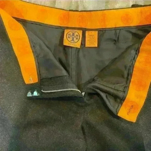 Women’s TORY BURCH Corrina Heather Dark Gray 100%
Wool Trousers- Size 6 - Picture 2 of 5